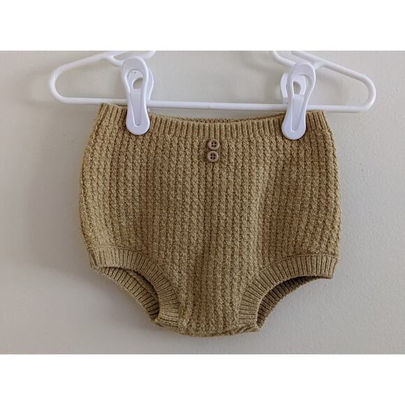 Zara Yellow Button Knit Bloomer Sz 6/9m - Picture 2 of 4
